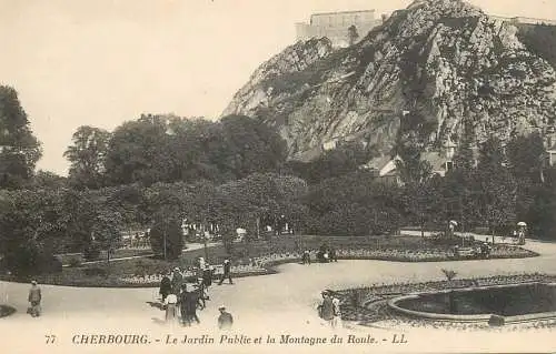 CPA France Cherbourg le jardin public