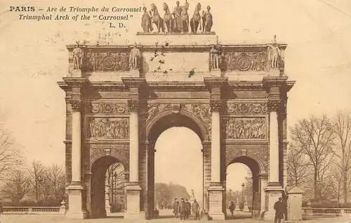 CPA France Paris Arc de Triomphe du Carrousel