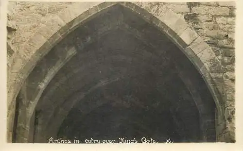 Kings Gate arches at the entrance castle to identify