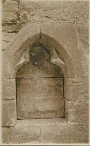 Chapel Church piscina detail view place to identify