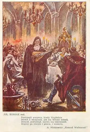 Jul. Kossak mal. A. Mickiewicz "Konrad Wallenrod" Poland