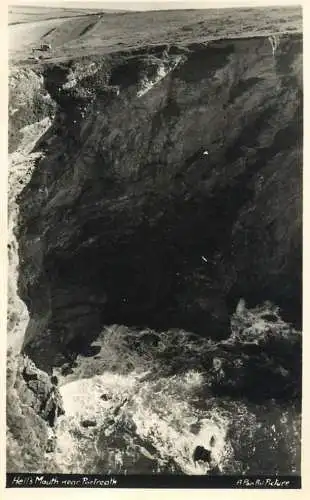 England Hell's Mouth near Porthreath aerial view