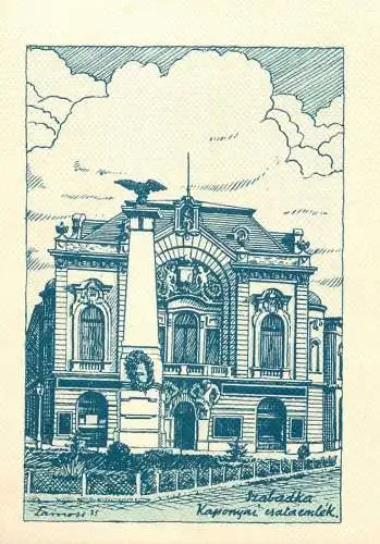 Szabadka (Subotica) 1935 artist card