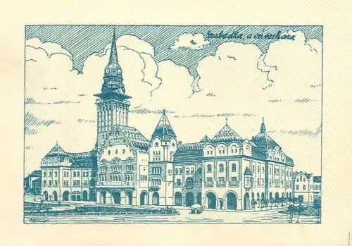 Szabadka (Subotica) 1934 artist card