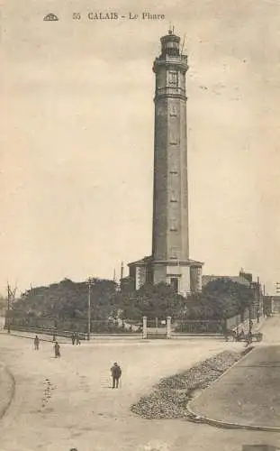 CPA France Calais lighthouse