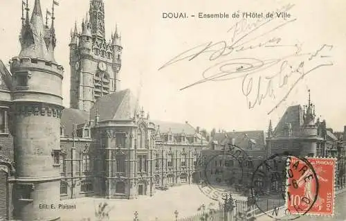 CPA France Douai hotel de ville