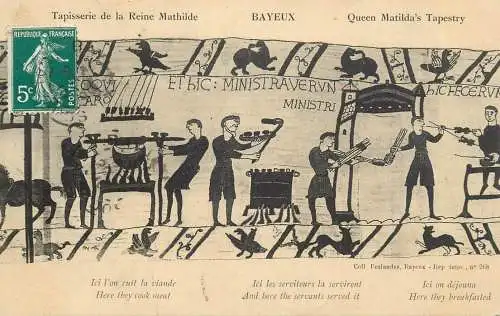 CPA France Bayeux tapisserie