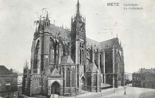 CPA France Metz cathedrale