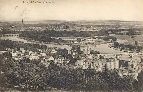 CPA France Metz panorama