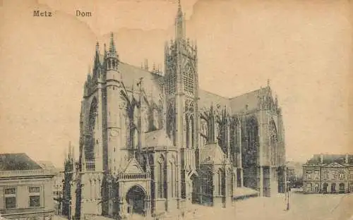CPA France Metz cathedrale