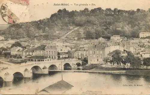 CPA France Saint-Mihiel bridge