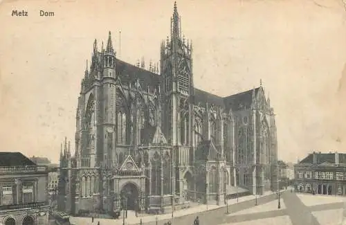 CPA France Metz cathedrale