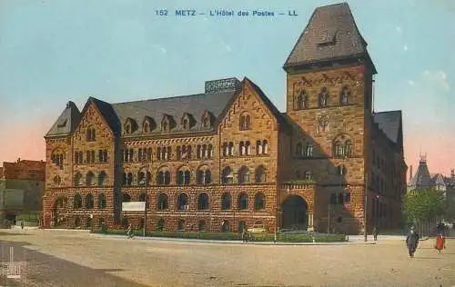 CPA France Metz l'Hotel des Postes