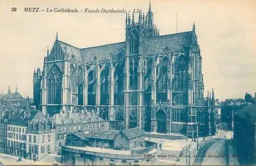CPA France Metz cathedrale