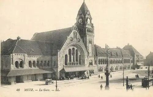 CPA France Metz train station