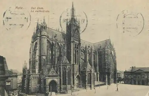 CPA France Metz cathedrale