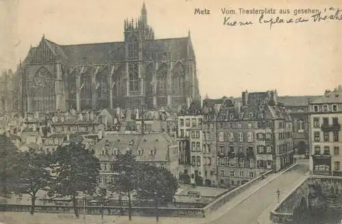 CPA France Metz theatre square
