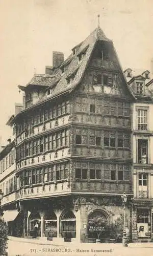 CPA France Strasbourg Maison Kammerzell