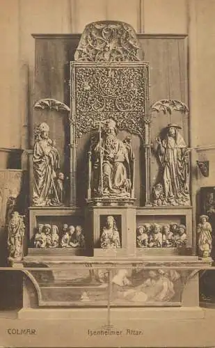 CPA France Colmar Isenheimer altar