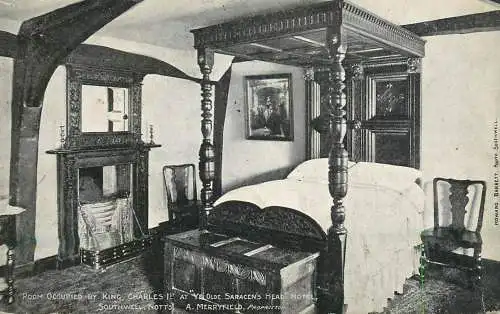 England Ye Old Saracen's Head Hotel Southwell - room occupied by King Charles I