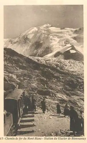 CPA France le glacier de Bionnassay chemin de fer du Mont Blanc