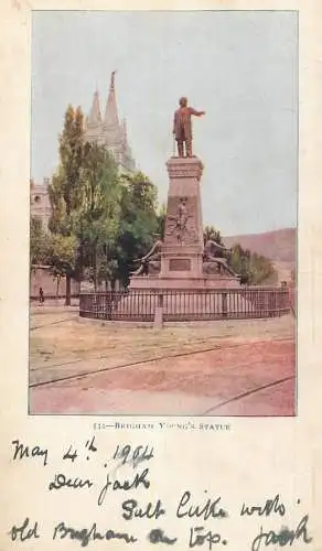 USA Salt Lake City UT Brigham Young's Statue