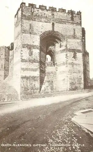 Wales Caernarvon Castle Queen Eleanor's Gateway