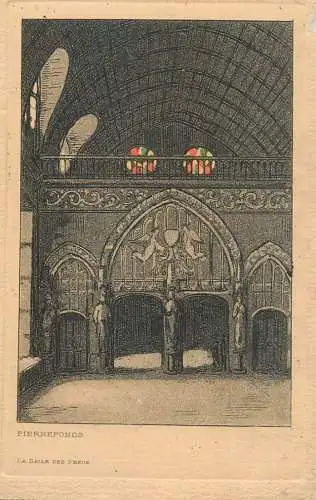 CPA France Pierrefonds la salle des preux