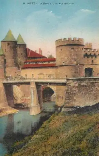 CPA France Metz La Porte des Allemands