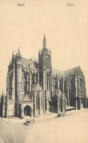 CPA France Metz la cathedrale
