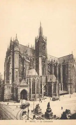 CPA France Metz la cathedrale