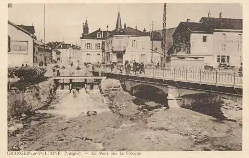 CPA France Granges sur Vologne pont