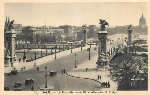 CPA France Paris le pont alexandre III