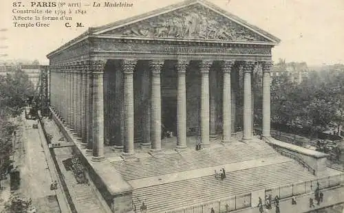 CPA France la Madeleine temple grec