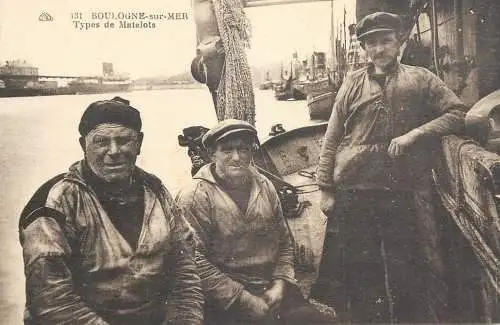 CPA France Boulogne-sur-Mer types de Matelots