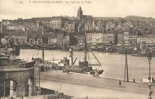 CPA France Boulogne-sur-Mer harbour