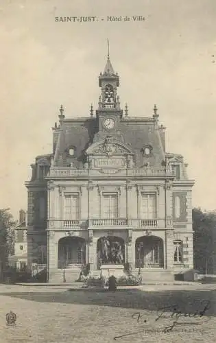 CPA France Saint Just hotel de ville