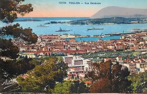 CPA France Toulon harbour