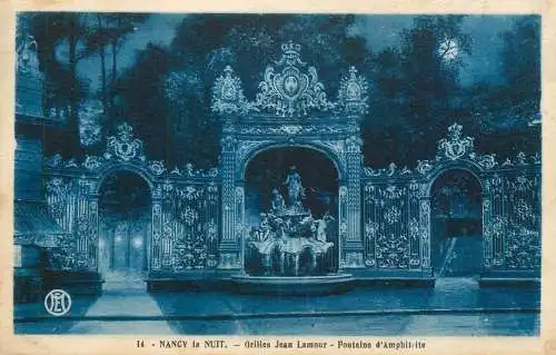 CPA France Nancy la nuit