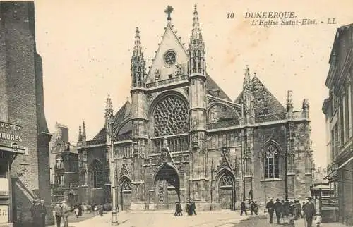CPA France Dunkerque l'eglise Saint Eloi