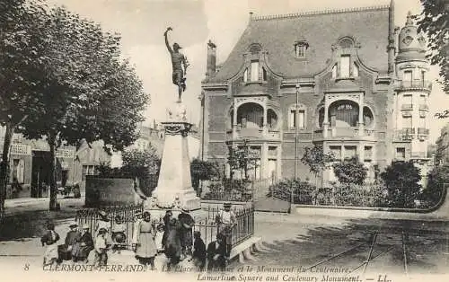 CPA France Clermont-Ferrand la place Lamartine