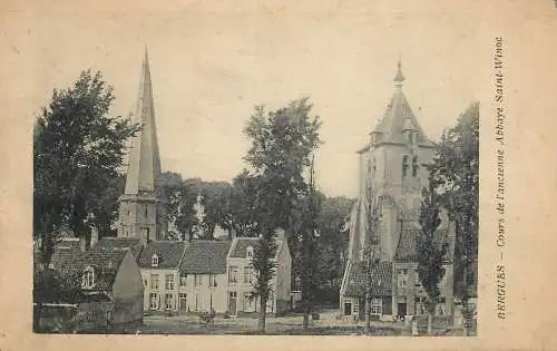 CPA France Bergues abbaye Saint Winoc
