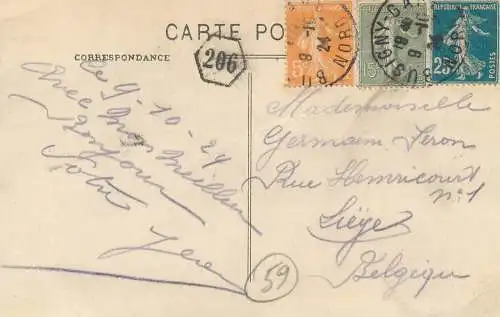 CPA France Busigny cite des Cheminots