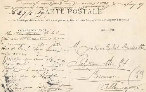 CPA France Cambrai porte de Paris