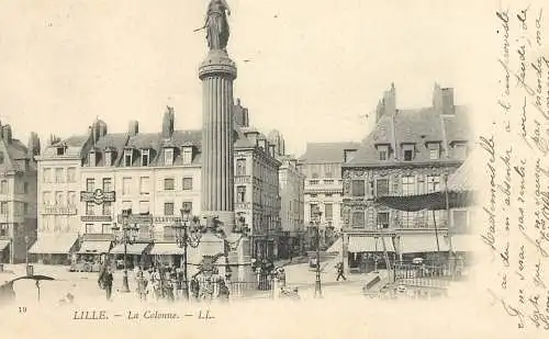 CPA France Lille la colonne