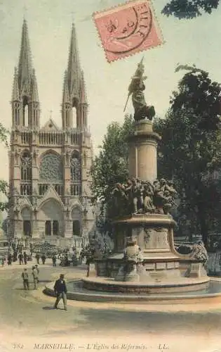 CPA France Marseilles l' eglise des reformes