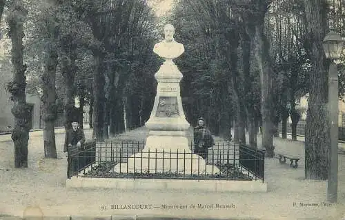 CPA France Billancourt monument de Marcel Renault