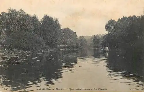CPA France Marne river Quai Saint Hilaire
