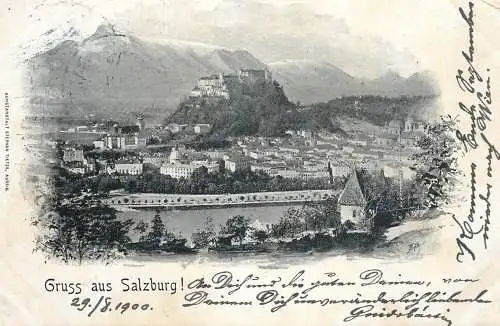 Postcard Austria Salzburg  1900