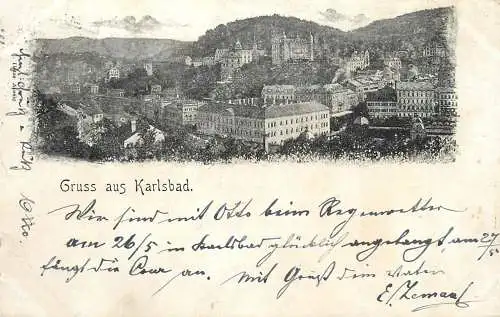 Postcard Czech Republic Karlovy Vary Karlsbad